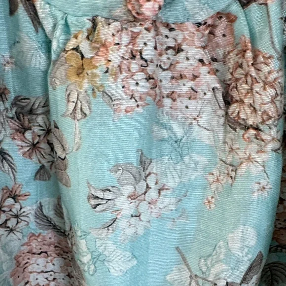 Lulu’s Floral Blue Midi Dress Sz XL - Picture 10 of 10